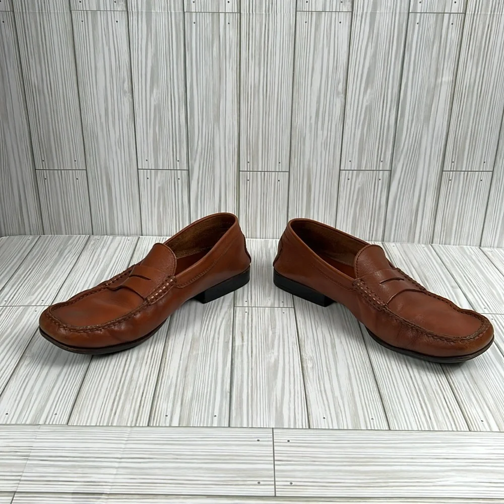 Tod's Men’s Brown Leather Penny Slip On Loafers‎ Size 8